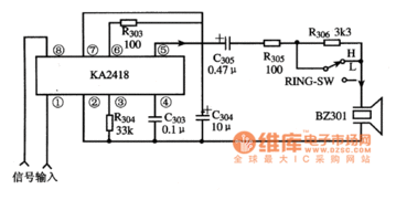 KA2418集成電路典型應(yīng)用電路解析